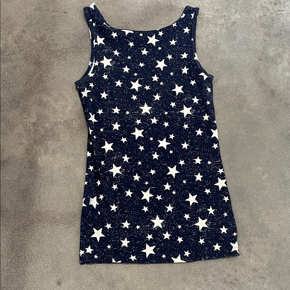 Faded Glory Star Print Tank Top Never Worn - Picture 3 of 4